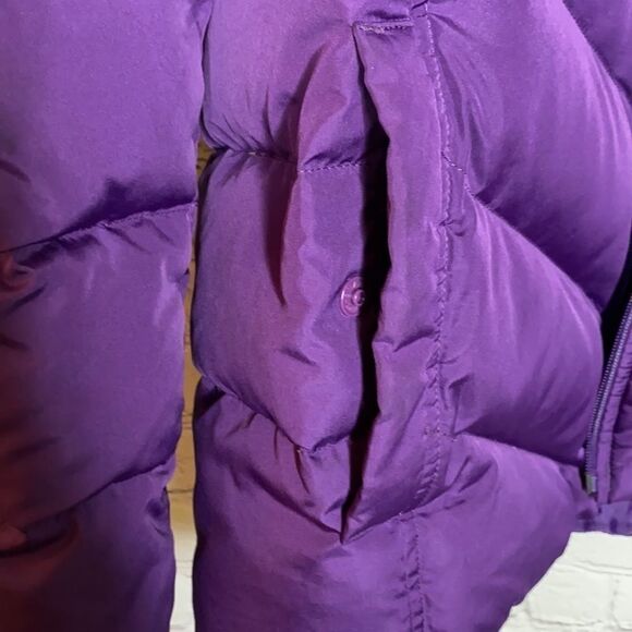 Lands End Down Blend Insulated Puffer Jacket Purple  XL - Picture 5 of 13